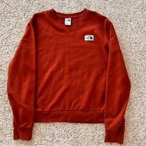 The North Face Men's Rust Heritage Patch Crewneck Sweatshirt